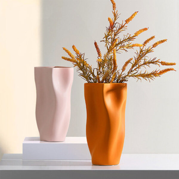 New Arrival Creative Modern Morandi Colorful Unique Shape Home Decoration Ceramic Porcelain Vases - Image 5